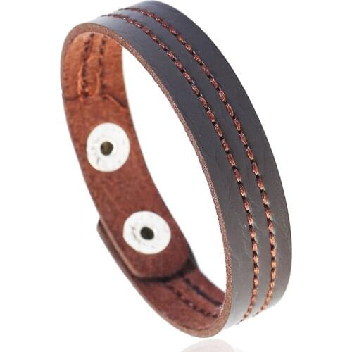 Leather Bracelet Women Jewelry New Hot Circle Leather Bracelets For Women Girl Bangle Female Design Statement Jewelry Wholesale