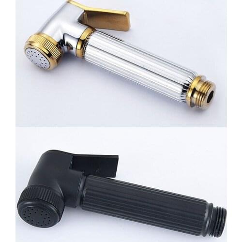 Bidets Faucet Sprayer Brass Chrome Silver Handheld Toilet Bathroom Bidet Garden Faucet Bidet Head Pet Shower Spray zhh053