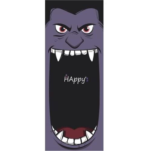 Creative Door Sticker Easter Day Self-adhesive PVC London Decor Door Wallpaper Refrigerator Sticker for Bedroom Home Decoration