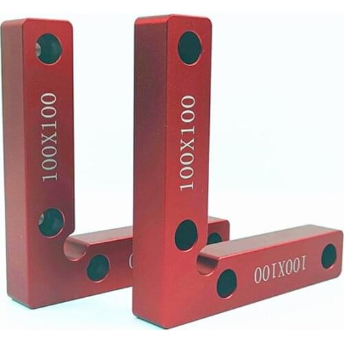 90 Degree Positioning Squares, L Shaped Right Angle Clamps Woodworking Carpenter Tool for Picture Frame Cabinets 100x100