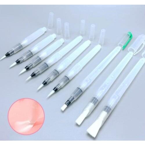 Refillable Paint Brush Water Color Brush Soft Watercolor Brush Ink Pen for Painting Calligraph Drawing Art Supplies
