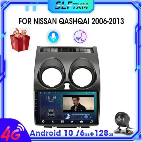 8 Core 2 Din Android 10.0 For Nissan Qashqai J10 2006-2013 Car Radio Multimidia Video Player Navigation GPS IPS Stereo RDS FM AM