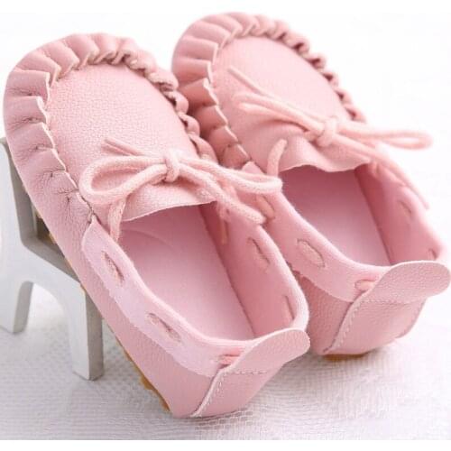 0-18 months male and female baby soft leather rubber sole casual baby toddler shoes