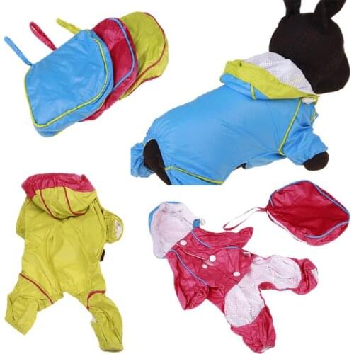 New Pet Dog Rain Coat Waterproof Clothes Labrador Golden Hair Clothing Dog Raincoat Poncho Puppy Rain Jacket Snow Dog Raincoat