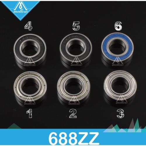 Wholesale 10pcs/lot 3D printer Voron accessories 688zz Ball bearing pulley bearing guide Pulley wheel for Ultimaker 2