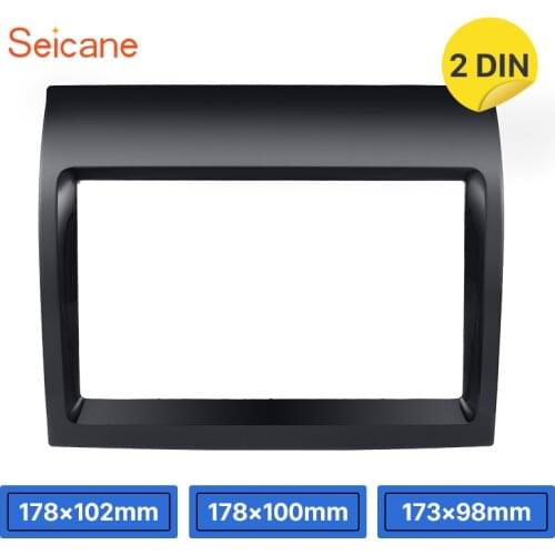 Seicane Great 2Din UV Black Dash Mount Kit Adapter car Fascia Frame Panel for 2011 FIAT DUCATO Car Fitting kit DVD Frame