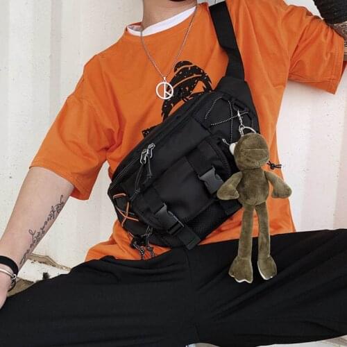 Sports Waist Bags Men Crossbody Pouch 2021 Fashion Chest Bag MultiFunction Travel Messenger Bag Unisex Hip Belt Purse Fanny Pack