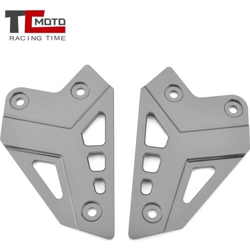 Motorcycle CNC Foot Peg Heel Protection Protective Film Mount Heel Guard Protector For Kawasaki Z900 Z 900 2017 2018 2019 2020