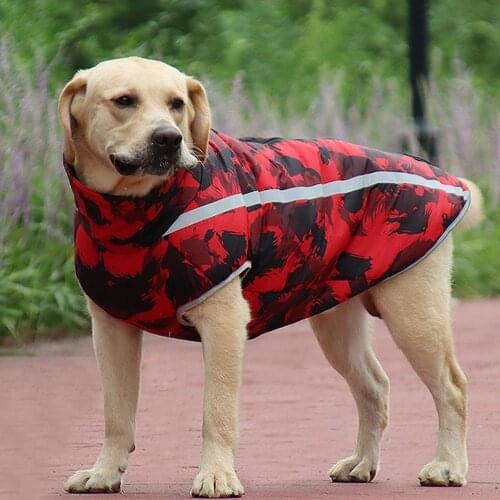 Winter Warm Waterproof Reflective Pet Dog Jacket Vest with Adjustable Collar