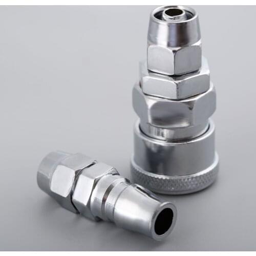 2Pcs/set 10*6.5mm Air Line Hose Pneumatic Fittings Quick Release Female Coupler & Male Bayonet Connector Fitting Pneumatic Parts