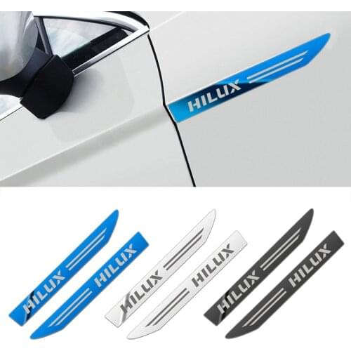 2pcs/set 3D Car Stickers Metal Leaf board side tail Logo Car Styling Tail Decal For Toyota HILUX 2011 2014-2020