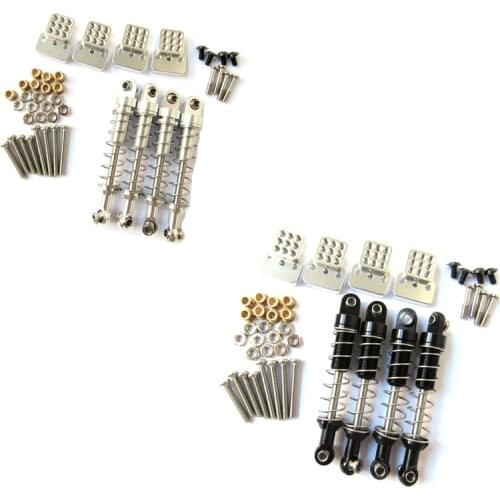 4Pcs Shock Absorber Damper with Extender for WPL C14 C24 MN D90 D91 D99S RC Car Accessories