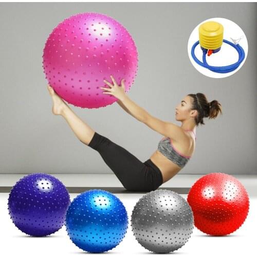 75cm Anti-burst Yoga Ball Round Workout Fitness Inflatable Body Balance Pilates Yoga Ball Thickened Fitness Exercise Ball