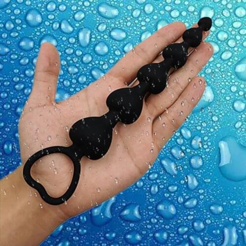 Heart Shaped Silicone Anal Beads Butt Plug Balls Anus Vagina Stimulator Sex Toys For Woman Ass Adult Goods Sexual Supplies