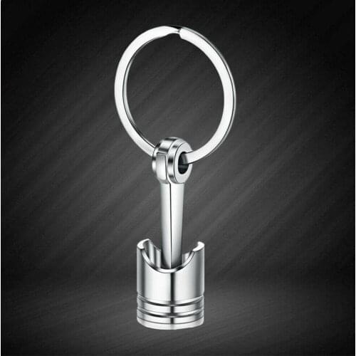 Engine Piston Key Ring Chain Keychain Keyfob Key Chain Silver Size Small Shipping Wholesale Drop
