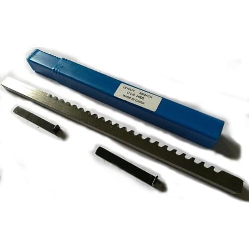 8mm C HSS Keyway Broach Push Type Metric Size Broaches High Speed Steel Keyway Cutting Broaching Tools for CNC Router