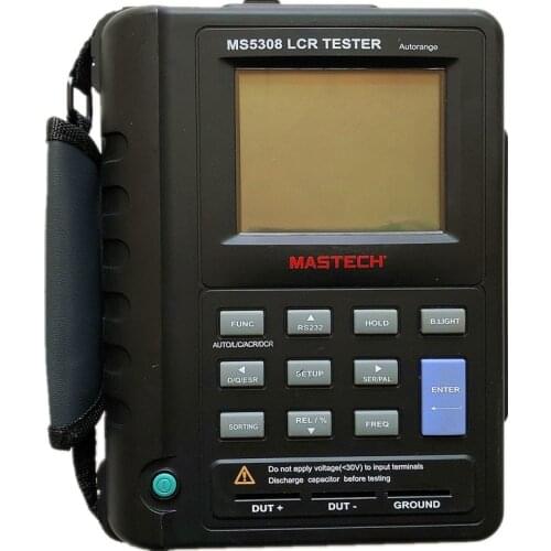 Mastech MS5308 LCR Meter Portable Handheld Auto Range LCR Meter High-Performance 100Khz