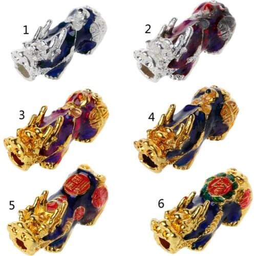 Mood Temperature Color Change Chinese Pixiu Beads Lucky Amulet Jewelry Making Dropshippiing