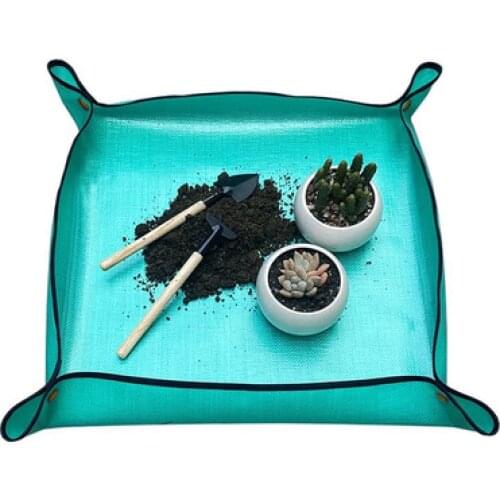 100x100CM Planting Mat PE Gardening Potting Mat Waterproof Reusable Flower Gardening Mats Transplanting Foldable Cushion Pad