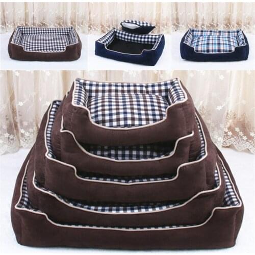 Pet Bed Warm Pet Products For Small Medium Large Dog Soft Pet Bed For Dogs Washable House For Cat Puppy Cotton Kennel Mat