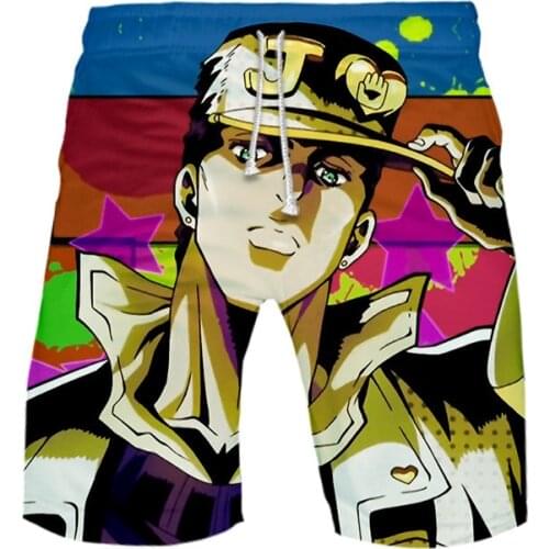 JOJO Bizarre Adventure Anime Print Summer Beach Pants Swimwear Board Shorts for Men Swim Trunks Wear Joggers Sweatshorts