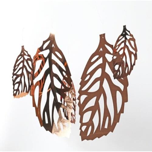 Massive Leaf Sequin Leaf Pendant Garland Party-Decor Pendant Wedding Party Events Festival Decoration DIY Decorative Supplies