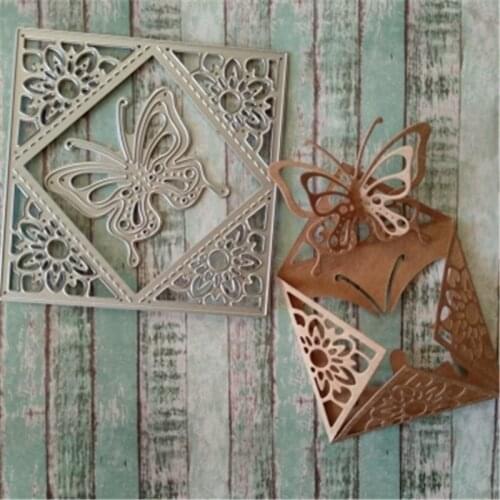 Metal Cutting Dies flower butterfly square gift Stencil for DIY Scrapbooking Album Embossing Paper Cards Decorative Crafts