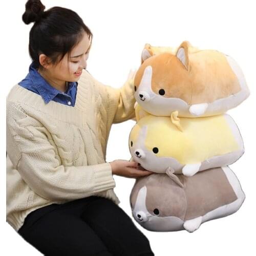 35-60 Cute Fat Shiba Inu Dog Plush Toy Stuffed Soft Kawaii Animal Cartoon Pillow Lovely Gift for Kids Baby Children Good Quality