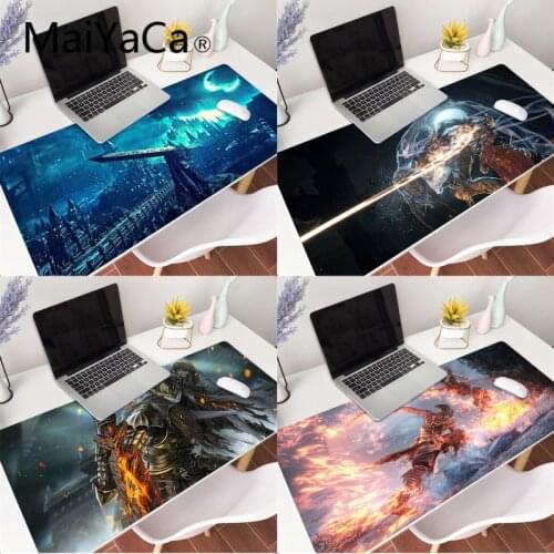 MaiYaCa Cool New Dark Souls Ⅲ Rubber Pad to Mouse Game Gaming Mouse Pad Large Deak Mat 700x300mm for overwatch/cs go