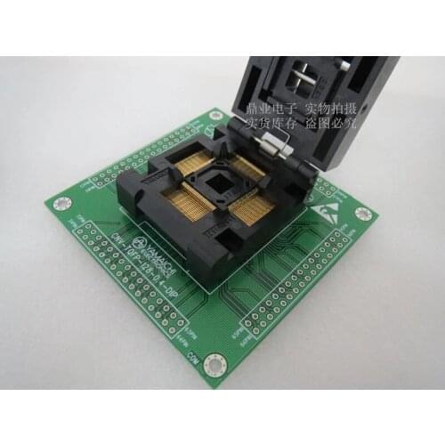 Original YAMAICHI IC Test Seat IC51-1284-1702 IC51-1284-1788 Burning Programmer LQFP128 Socket Adapter