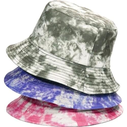 Reversible Bucket-hats Women Man Pattern Sunscreen Fisherman Cat Cotton Fashion Outdoor Panama Hat 2021 Spring Summer New