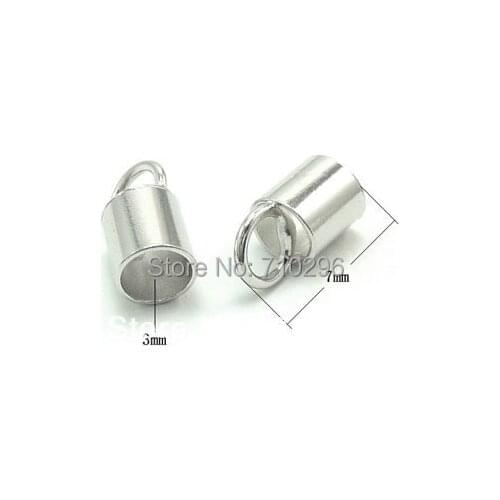 Genuine 925 Silver findings 30pcs/lot 925 silver cord end w/ clasp leater end clasp silver findings