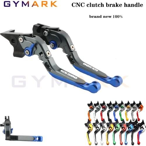 Adjustable Motorcycle Brake Clutch Lever With Black Logo + Titanium CNC For Suzuki GS500 GS 500 1989-2008 2003 2004 2005 2006