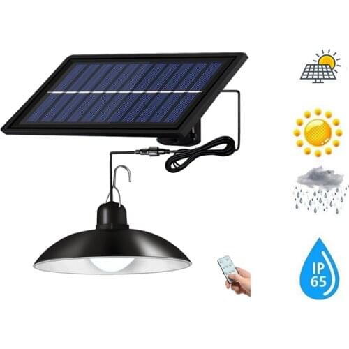 Retro Lampshade Solar Pendant Light Outdoor Indoor Lighting LED Solar Chandelier Lamp Courtyard Emergency Bulb Camping Lamp 3/6M