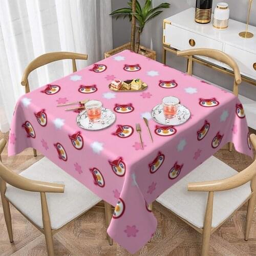 Celeste Tablecloth Party Polyester Table Cover Waterproof Cheap Protection Printed Table Cloth
