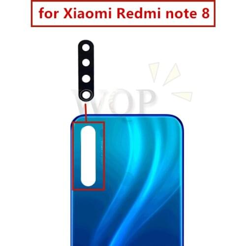 2pcs for Xiaomi Redmi note 8 Camera Glass Lens Back Rear Camera Glass Lens Replacement Repair Spare Parts with Glue