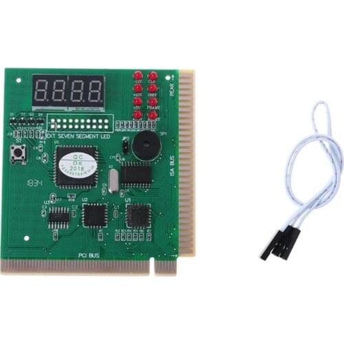 PCI & ISA Motherboard Tester Diagnostics Display 4-Digit PC Computer Mother Board Debug Post Card Analyzer