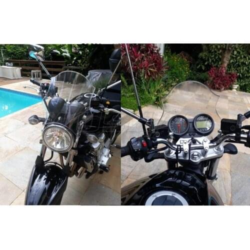 Motorcycle Windshield WindScreen For Honda CB400 Super Four CB 400 SF VTEC 1 2 3 4 5 All Years Clear Free Shipping