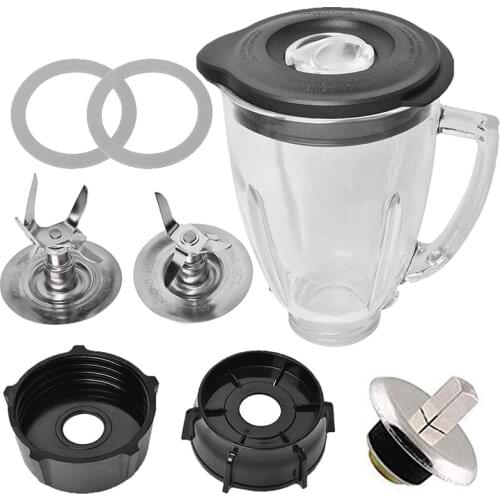 Replacement Parts Compatible for Oster Blender, 6 Cup Glass Blender with Ice Blade,Bottom Cap,Spin Accessories