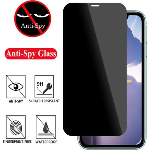 Privacy Screen Protector For iPhone 12 Pro Anti-Spy Tempered Glass For iPhone 11 Pro MAX X XS XR Anti Glare Protective 12 mini