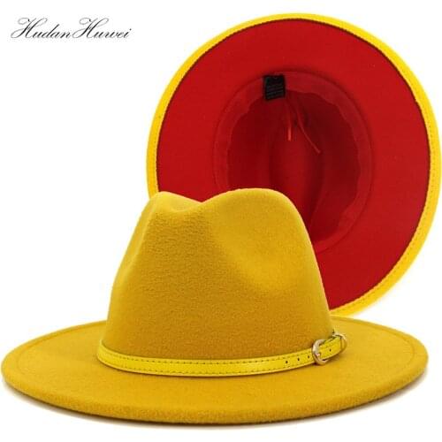 2020 Hot Sell Jazz Panama Woolen Felt Fedora Hat for Women Men Elegant Church Party Fall Winter Hat and Caps