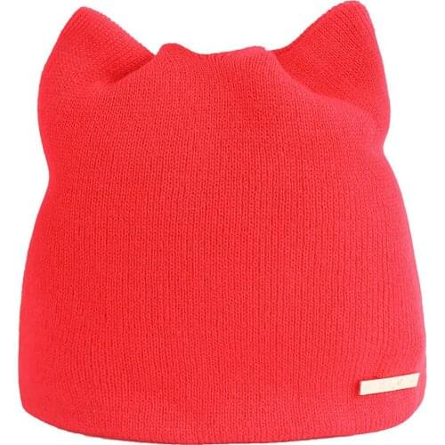 Women Autumn And Winter Beanie Hat Russian Caps Warm Cat Hats Earmuffs Hat