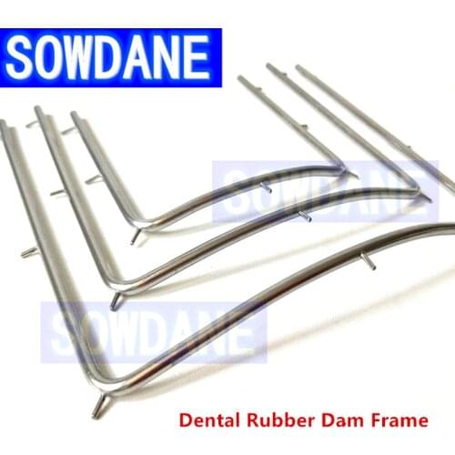 1pc/2pcs Dental Teeth Whitening Mouth opener Rubber Dam Latex Frame Tool Stainless Steel 10CM/12CM/7.3CM for selection