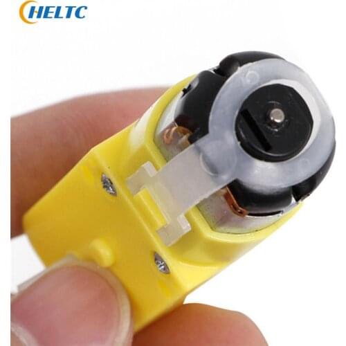 1PC Geared TT Smart Car Chassis Four-wheel Drive Anti-Interference 3V-6V DC Motor