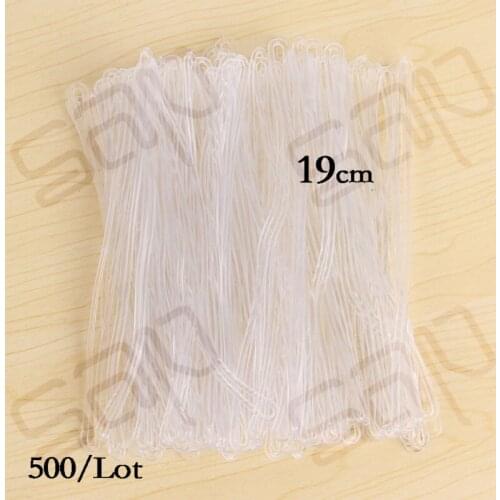 SAP Packaging accessories clear 19cm long plastic luggage loops / strap 500 Lot