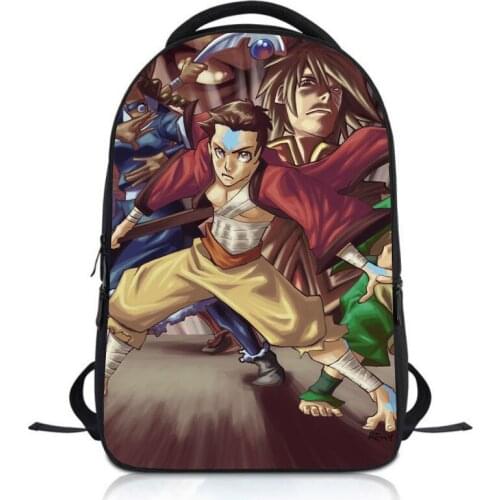 Anime Avatar Students Backpack School Bag Children Cartoon Knapsack Boys Girls Rucksack Kids Bookbag Satchel