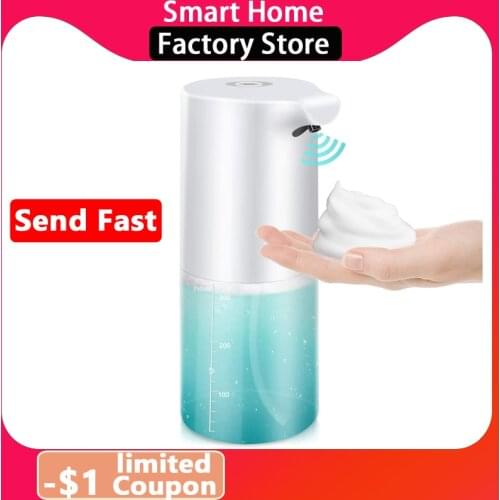 Automatic Soap Dispenser USB Rechargeable Foaming Touchless Hand Free Portable Foam Liquid Soap Dispenser for Bathroom Kitchen