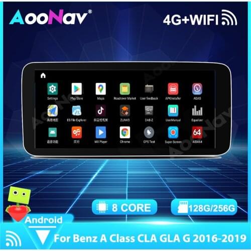 Car Multimedia Player Android 11.0 System For Mercedes Benz A Class CLA GLA G 2016 2017 2018 2019 Screen Autoaudio Stereo