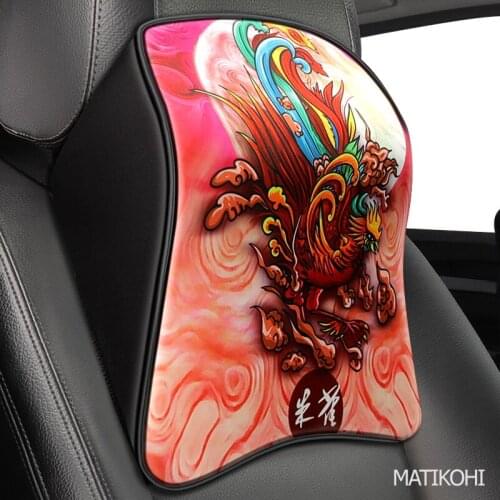 Memory Cotton foam Car Auto Headrest Neck Rest Seat Support for Head Pillow Travel Support Cushion Fabric Soft Chair safety