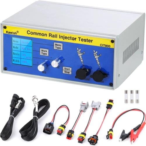 Large LCD CIT800 multifunction diesel common rail injector tester diesel Piezo Injector tester electromagnetic injector driver